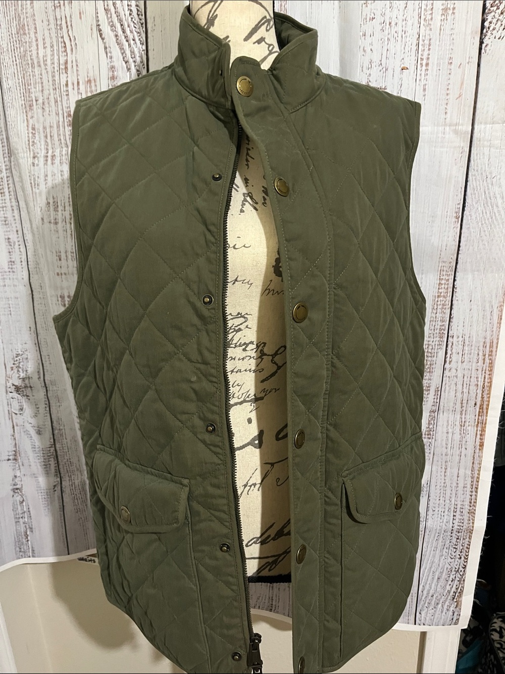 Women’s Arrow Utility Jacket in Olive Green with Dark Purple Accent